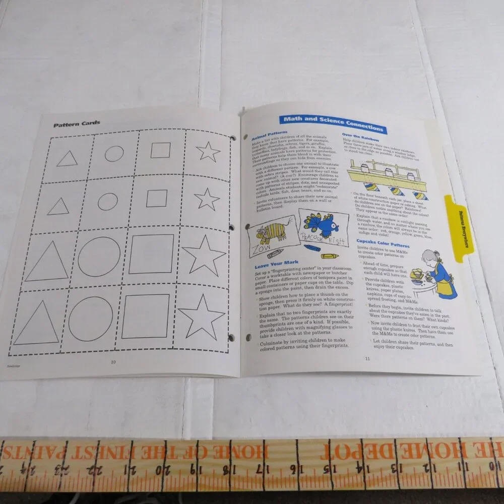 Patterns Everywhere BIG BOOK (almost 2 feet tall) with teacher pages CLASSROOM